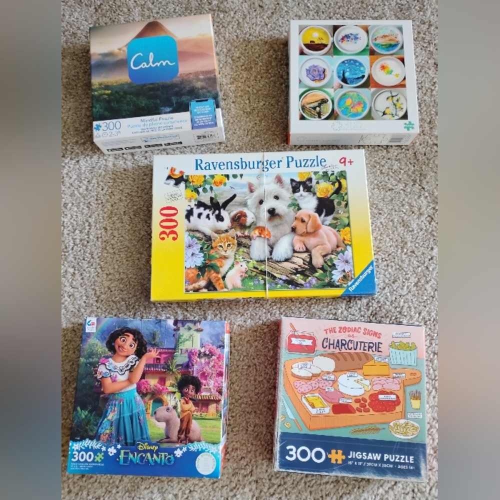 5 Puzzles - 300 Pieces